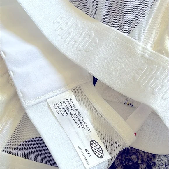 Parade Poplin Triangle Bralette Size S - Picture 10 of 11